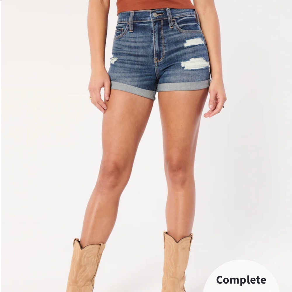 Hollister blue ripped jeans